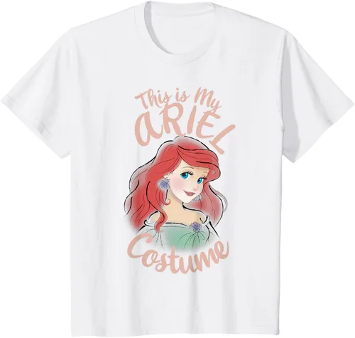 Vista 5 de Disney Camiseta de Halloween de Ariel This Is My Costume de La Sirenita, Blanco