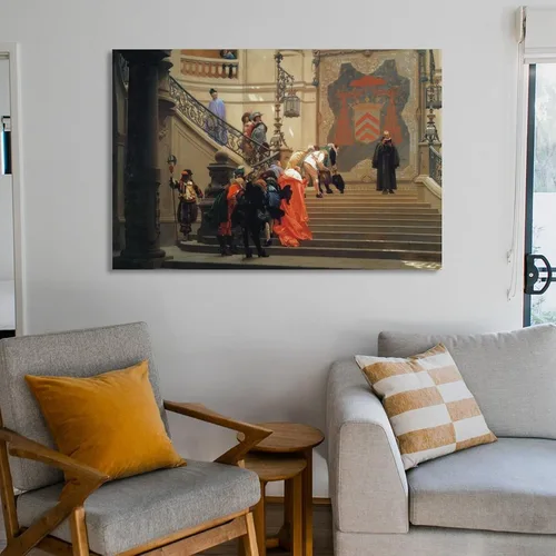 Vista 6 de L Eminence Grise-Jean Leon Gerome Picture Print Canvas Poster Wall Paint Art Posters Decor Modern Home Artworks 12x18inch(30x45cm)