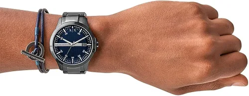 Vista 6 de AX ARMANI EXCHANGE - Reloj de vestir de acero inoxidable para hombre cuarzo