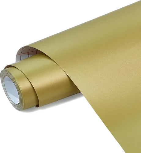 Vista 53 de ANT Vinilo adhesivo permanente dorado de 12 pulgadas x 10 pies para proyectos de bricolaje, calcomanías, calcomanías, todo tipo de clima, a prueba