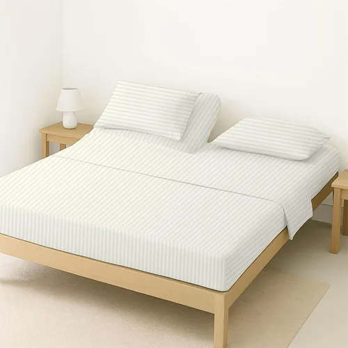 Vista 26 de ARlinen Juego de sábanas divididas tamaño Queen, 5 piezas, 100% algodón egipcio, bolsillo profundo de 16 pulgadas, ropa de cama suave de lujo