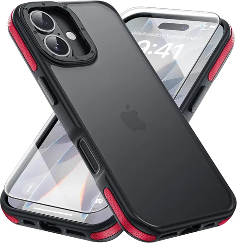 Vista 106 de Yriklso 3 en 1 Funda Magnética Fuerte para iPhone Air, 1X Protector de Pantalla + 1X Protector de Lente de Cámara, Cubierta Protectora a Prueba