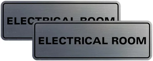 Vista 10 de All Quality Letrero eléctrico estándar para habitación, color negro, pequeño (1 unidad)