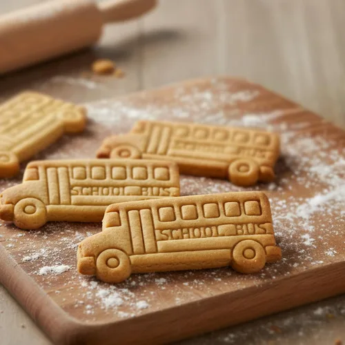 Vista 3 de Cortador de galletas de autobús escolar, 1 pieza - Bakerlogy
