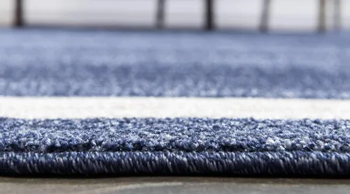 Vista 5 de Alfombra Unique Loom colección Del Mar - Maria (2,16 m x 3,05 m, Rectangular, Azul marino/ Marfil)