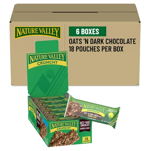Vista 4 de Nature Valley Barras de granola crujientes, canela, 12 barras, 8.94 onzas (6 bolsas)
