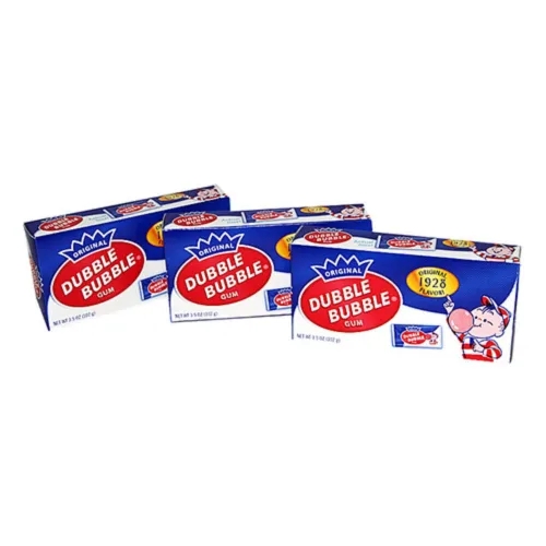 Vista 2 de Dubble Bubble 1928 - Caja de chicle de sabor original, cajas de 3.5 onzas, paquete de 24 cajas
