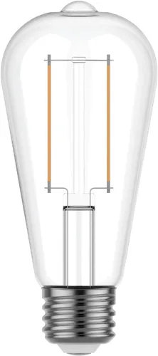 Vista 2 de GE Bombillas LED clásicas, 60 W Eqv, blanco suave, estilo Edison ST19 (paquete de 24)