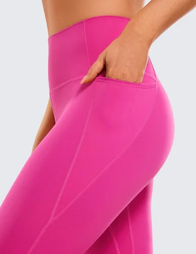 Vista 4 de CRZ YOGA Butterluxe - Leggings capri de entrenamiento con bolsillos de 21 pulgadas, cintura alta, para gimnasio, atletismo, yoga