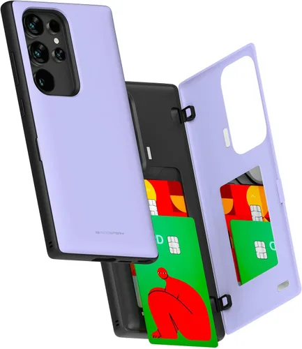 Vista 48 de GOOSPERY Funda tipo cartera para Samsung Galaxy S22 Ultra, [tarjetero] parachoques magnético de puerta con cierre automático, cubierta protectora