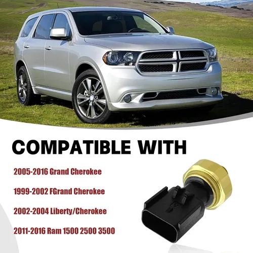Vista 4 de 5149062AA Sensor de presión de aceite de motor Interruptor remitente compatible con Dodge Avenger 2011-2014, Caliber 2009-2010, Grand Caravan 3.6L