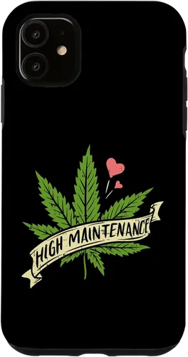 Vista 8 de High Maintenance Weed Cannabis Pocket 420 THC Stoner Gift Case for iPhone 17