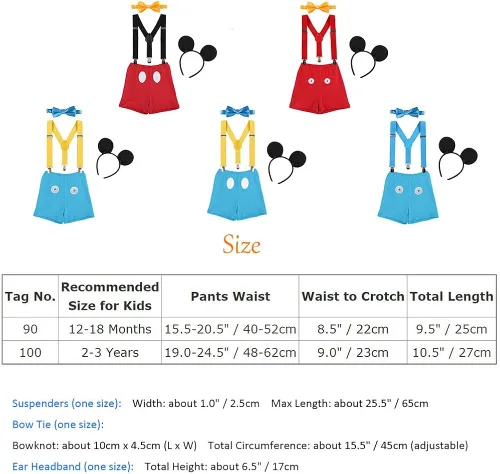 Vista 7 de Traje para bebés y niños de medio primer segundo cumpleaños para tartas tirantes pajarita diadema para accesorios de fotos