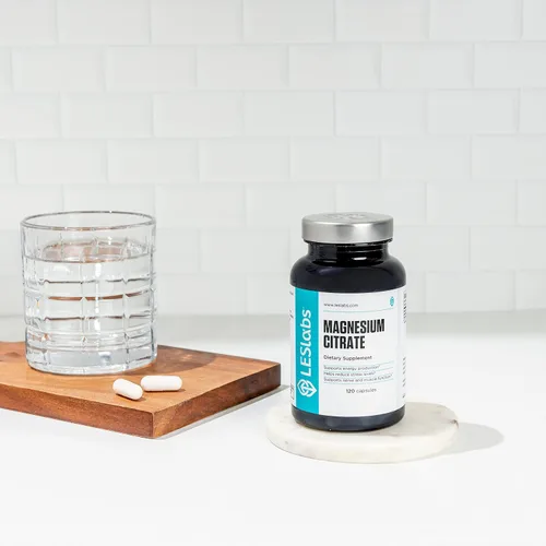 Vista 6 de Les Labs Citrato de Magnesio – Alivio del Estrés, Sueño Reparador, Salud del Corazón, Metabolismo, Función Nerviosa y Muscular – Suplemento sin GMO