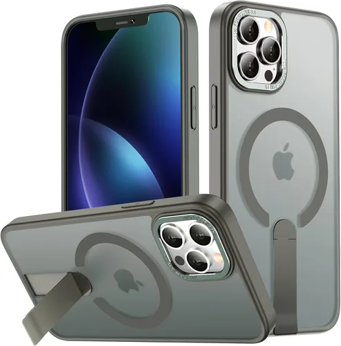 Vista 13 de Funda para iPhone 11 Compatible con Magsafe, Soporte Invisible Incorporado [Prueba de caída de grado militar] Funda protectora delgada y a prueba