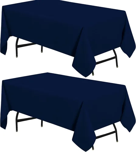 Vista 45 de Utopia Kitchen Mantel rectangular, 1 paquete, mantel lavable a máquina, mantel de poliéster para comedor, fiestas de bufé, pícnics, eventos, bodas