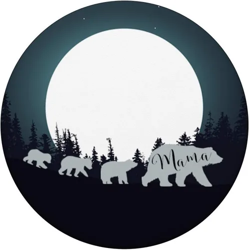 Vista 3 de Mama Bear Pop Socket 3 Cubs & Full Moon Madre Day Gift – PopSockets Grip and Stand for Phones and Tablets