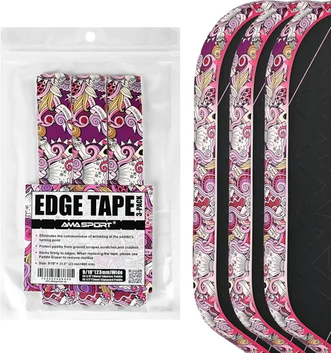 Vista 29 de PICKLETECH Cinta de protección de pala de pickleball – Protector de borde de cabeza de paleta – Cinta de protección de borde de raqueta ajuste
