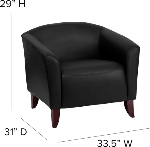 Vista 3 de Flash Furniture Silla Hercules LeatherSoft, color negro
