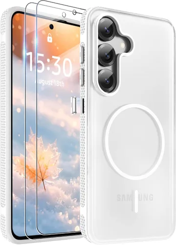 Vista 377 de Jshru Funda para Samsung Galaxy S26 Plus/Galaxy S25 Plus: para Galaxy S24 Plus [compatible con Magsafe] [2 protectores de pantalla HD] cubierta