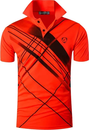 Vista 2 de Polo deportivo de manga corta para hombre, camisetas Poloshirt Golf Tenis Bolos LSL195
