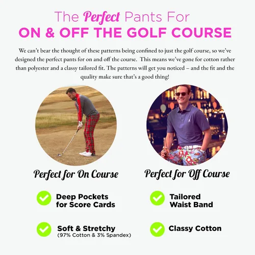 Vista 7 de Royal & Awesome - Pantalones de golf para hombre