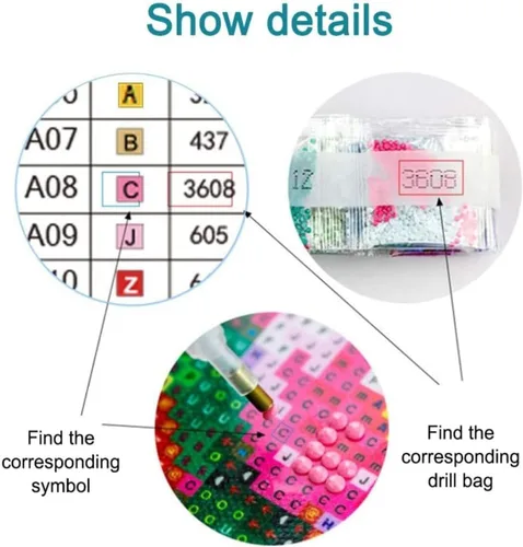 Vista 8 de Muzagroo Art Paquete de 4 Kits de Pinturas de Diamantes para Adultos Arte de Diamantes 5D DIY con Diamantes Redondos de Perforación Completa