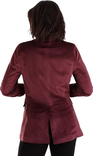 Vista 5 de Harry Potter - Blazer rojo de Gryffindor para mujer, con licencia oficial de Harry Potter, de gamuza sintética