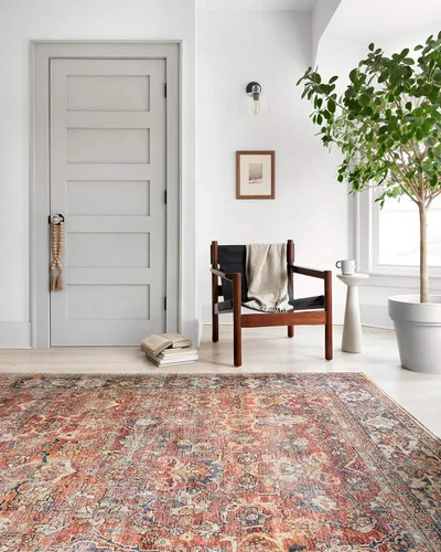 Vista 4 de Loloi Layla Spice/Marine - Alfombra de área de 7'-6" x 9'-6" especia/marina