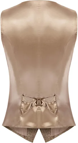 Vista 3 de KANCY KOLE Chaleco vintage para mujer, traje formal de negocios, totalmente forrado, chaleco steampunk con botones