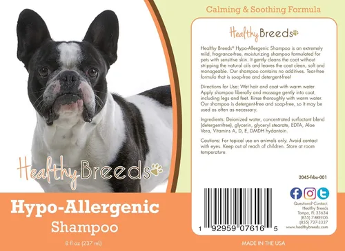 Vista 2 de Healthy Breeds French Bulldog Champú Hipoalérgico 8 oz