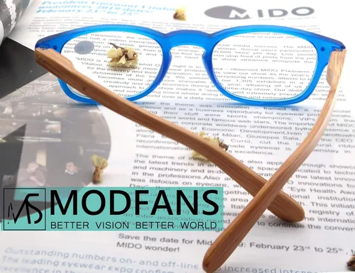 Vista 5 de MODFANS Paquete de 4 gafas de lectura 2.0, con bisagras de resorte de aspecto de madera, elegantes, para hombres y mujeres Paquete de 4