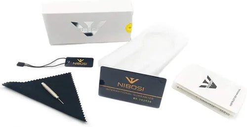 Vista 6 de NIBOSI Relojes para hombre, cronógrafo, vestido de negocios, reloj analógico de cuarzo, marca de lujo, fecha, reloj deportivo, Cronógrafo, reloj