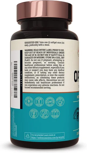 Vista 3 de Live Conscious Vitaminas para los ojos Select AREDS 2 Ingredientes con vitamina E, luteína y astaxantina - OptiWell Suplemento para la salud ocular