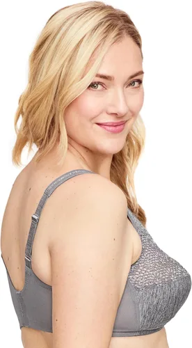Vista 3 de Glamorise Sujetador MagicLift con control de humedad para mujer, talla grande, sin varillas, #1064