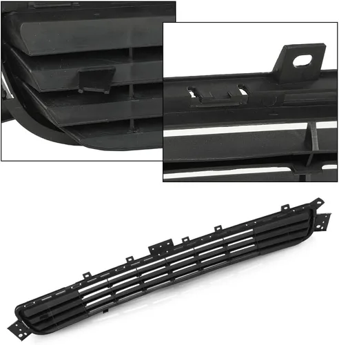 Vista 8 de G-PLUS Parachoques delantero inferior compatible con Infiniti Q50 2014-2017 parrilla negra mate IN1036102 622544HB0A