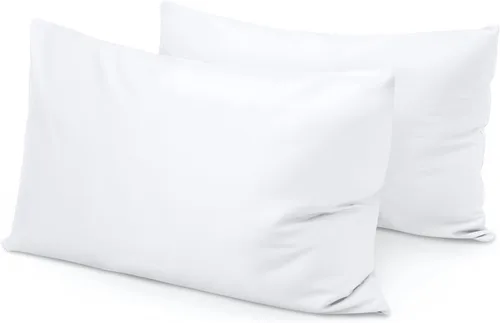 Vista 10 de Funda de almohada de viaje de 12 x 16 pulgadas, juego de 2 fundas de almohada para niños pequeños, 600 hilos, cierre de sobre, 100% algodón egipcio