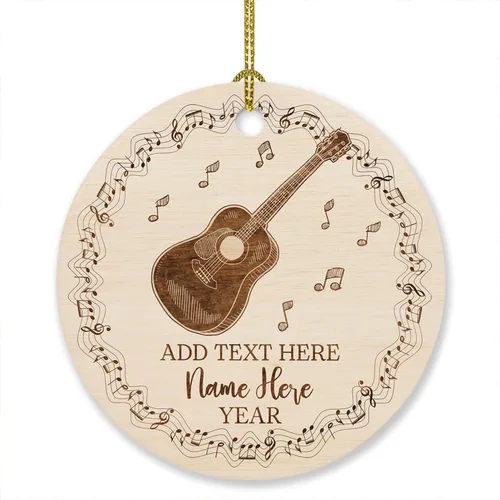 Vista 10 de Adorno de Navidad personalizado de acordeonista 2024, adornos de instrumentos musicales, adorno de acordeón, regalo para amantes de la música, texto