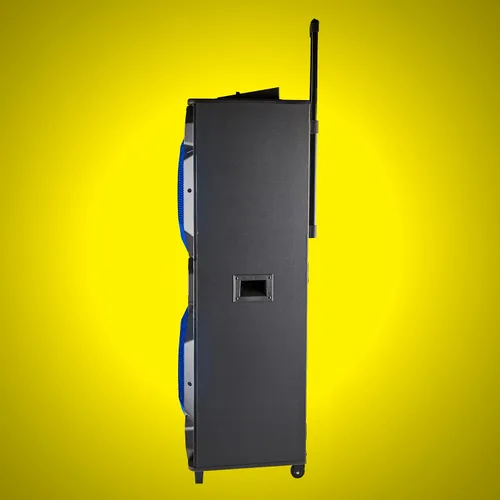 Vista 8 de QFX Altavoces Bluetooth grandes profesionales E-1500 Sistema de altavoces PA portátiles Woofers duales de 15 pulgadas, tweeter de 1.5 pulgadas