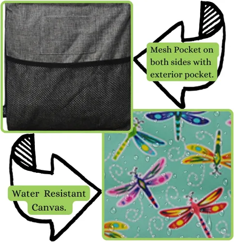Vista 54 de NGIL Bolsa de comestibles reutilizable extra grande plegable de gran tamaño para comestibles, almacenamiento, picnic, playa, Estampado