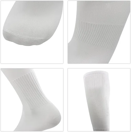 Vista 5 de Three street Calcetines de béisbol, unisex hasta la rodilla sólida tubo deportivo de compresión softball fútbol fútbol equipo calcetines 2-10 pares