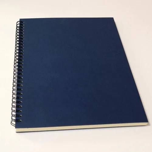 Vista 2 de YUREE Cuaderno de espiral rayado, diario en espiral B5 de tapa suave, 5 cuadernos por paquete, 60 hojas (120 páginas), 10.2" x 7.2", azul