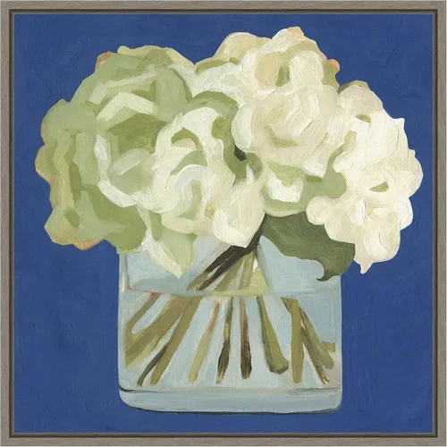 Vista 17 de Amanti Art Lienzo enmarcado para pared, 16 x 16 pulgadas, hortensias blancas II por Emma Scarvey, lienzo enmarcado para pared, obras de arte