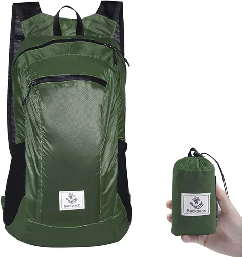 Vista 18 de Mochila 4Monster de excursionismo, de día, resistente al agua, ligera, plegable, para viajes, campamento, exteriores