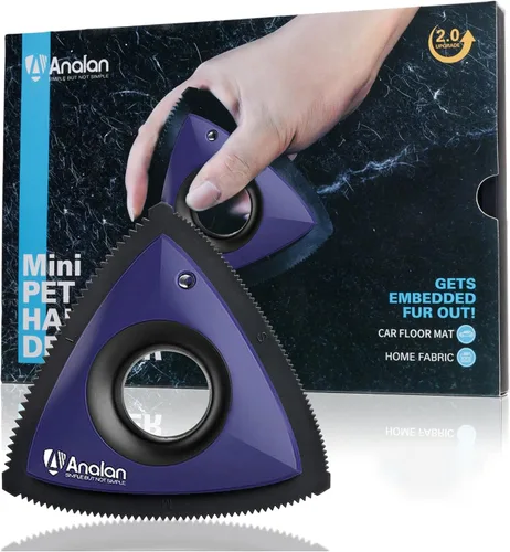 Vista 13 de Analan - Removedor miniatura de pelo de mascotas, de gato o de perro. Cepillo para limpiar las telas del auto, el sofá, el hogar Deep Cleaning