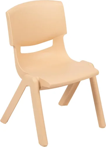 Vista 21 de Flash Furniture - Silla escolar apilable de plástico azul con altura de asiento de 10 1/2 pulgadas