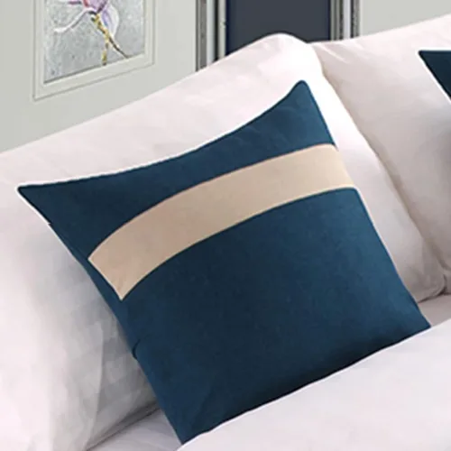 Vista 24 de Cojines con fundas de almohada a juego y núcleo de almohada de 17.7 x 17.7 in, paquete de 1, para decoración de cama, sala de estar, sofá Beige