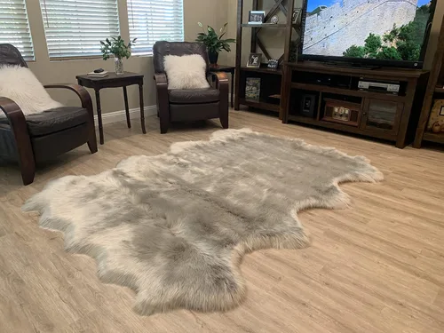 Vista 72 de LAMBZY Alfombra de pelo de oveja sintética, hipoalergénica, súper suave, sedosa para sala de estar, habitación de los niños, sofá