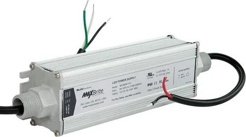 Vista 4 de Fuente de alimentación LED de 60 W, salida de 12 V CC, entrada de CA 90-305V, IP68 impermeable, certificado UL/cUL, CE, RoHS, Clase 2
