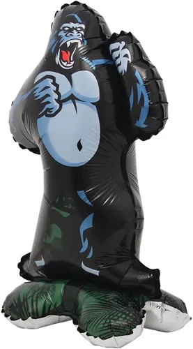 Vista 17 de Selfstand Globos de Papel de Aluminio 3D de Animales Zorro Koala León Elefante Panda Vaca Conejo Dinosaurio Triceratops, Estegosaurio, Pelota